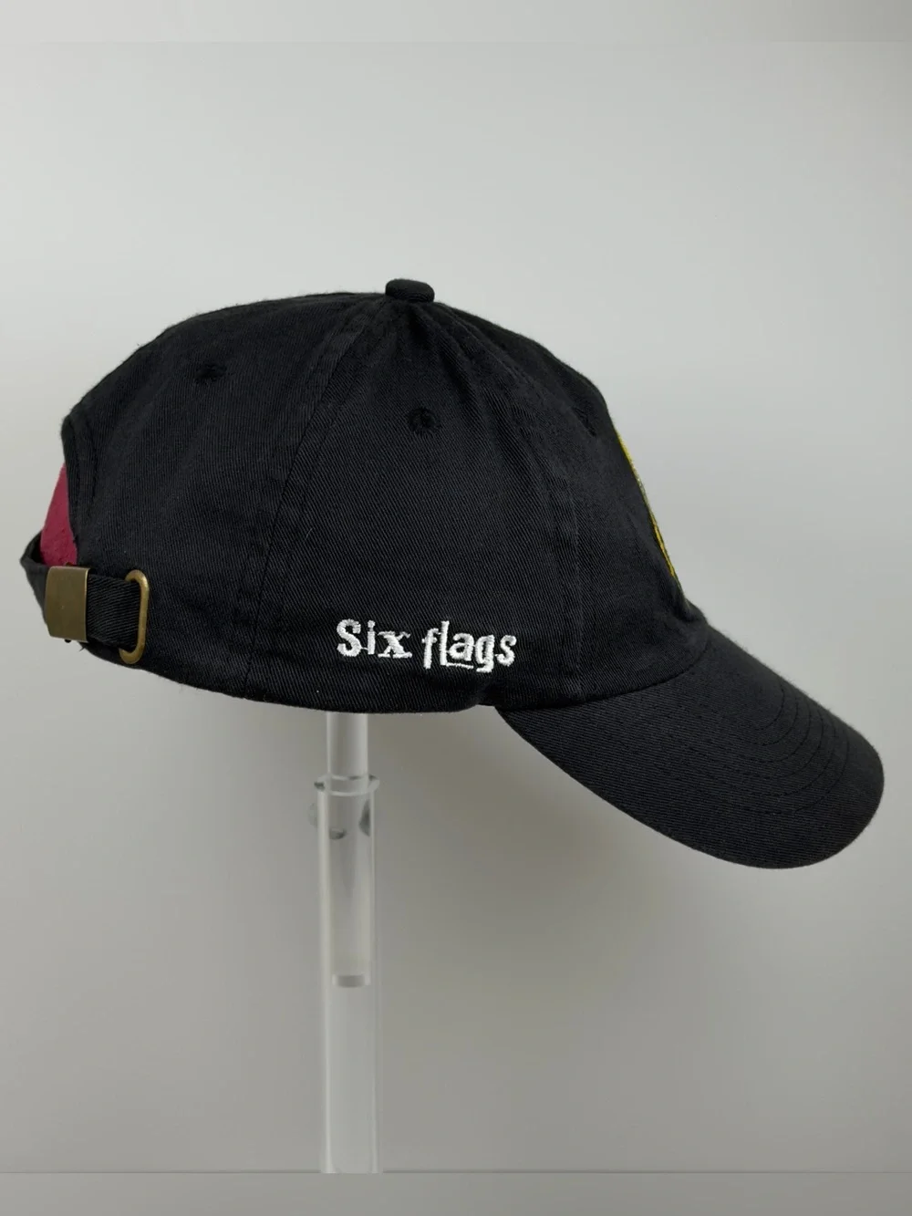 Six Flags Marvin the Martian Hat Looney Tunes Youth Strapback Black 2008 Y2K